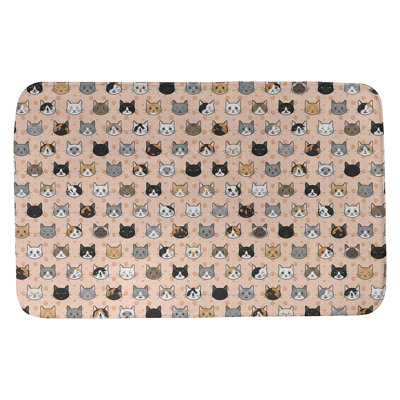 Tapis pour salle de bain chat Kitterman