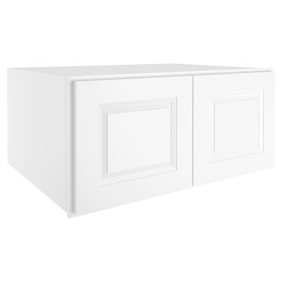 Meuble mural traditionnel standard en contreplaqué, prêt à assembler, HOMEIBRO Cozy Design, 91,4 cm (L) x 61 cm (P) x 61 cm (H), blanc traditionnel