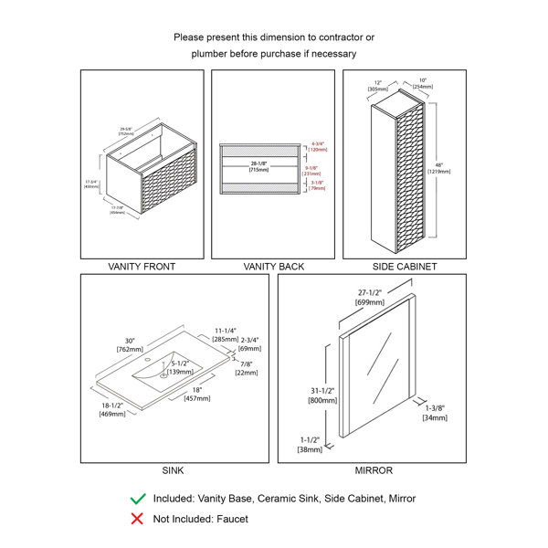 Dimensions du produit