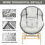 Fauteuil pivotant avec coussin et repose-pieds Swing-420895865-420895864