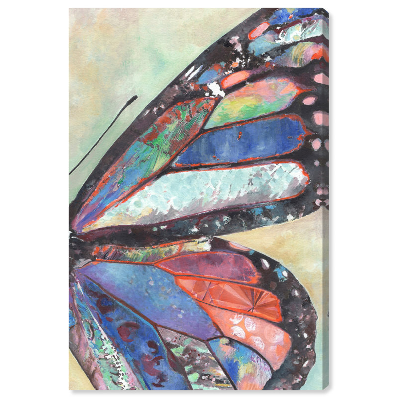 Colorful Butterfly Canvas Wall Art, 30" x 45", Gallery Wrapped