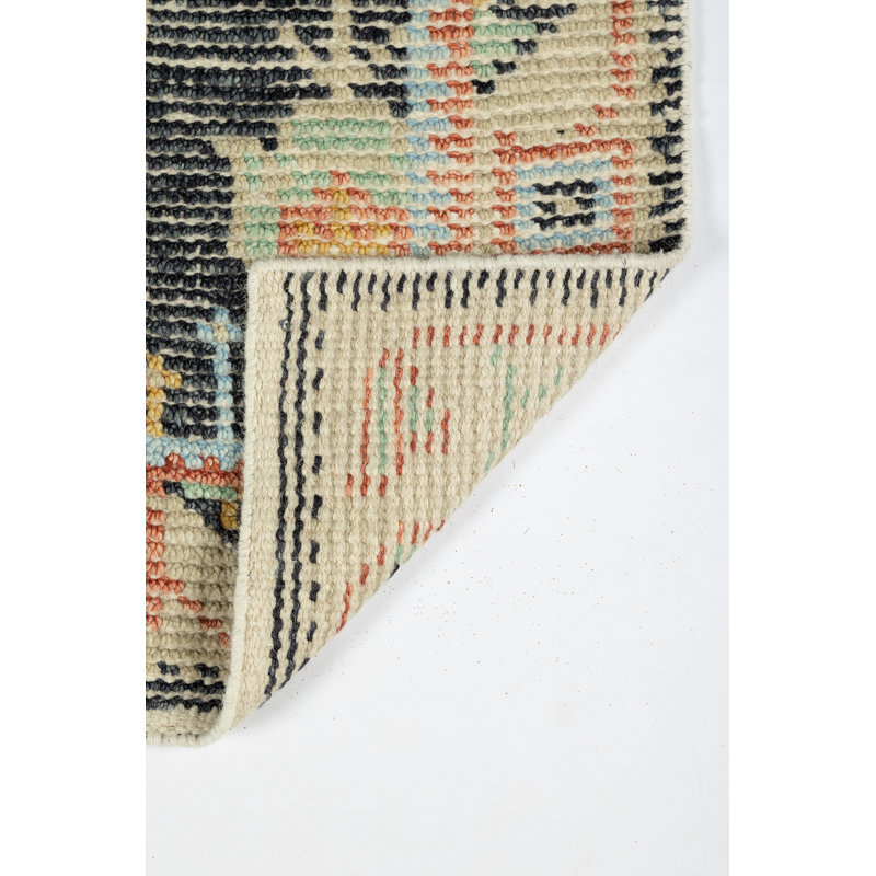 Ophelia Handmade Cotton and Wool Area Rug, Rectangle 2' x 3'