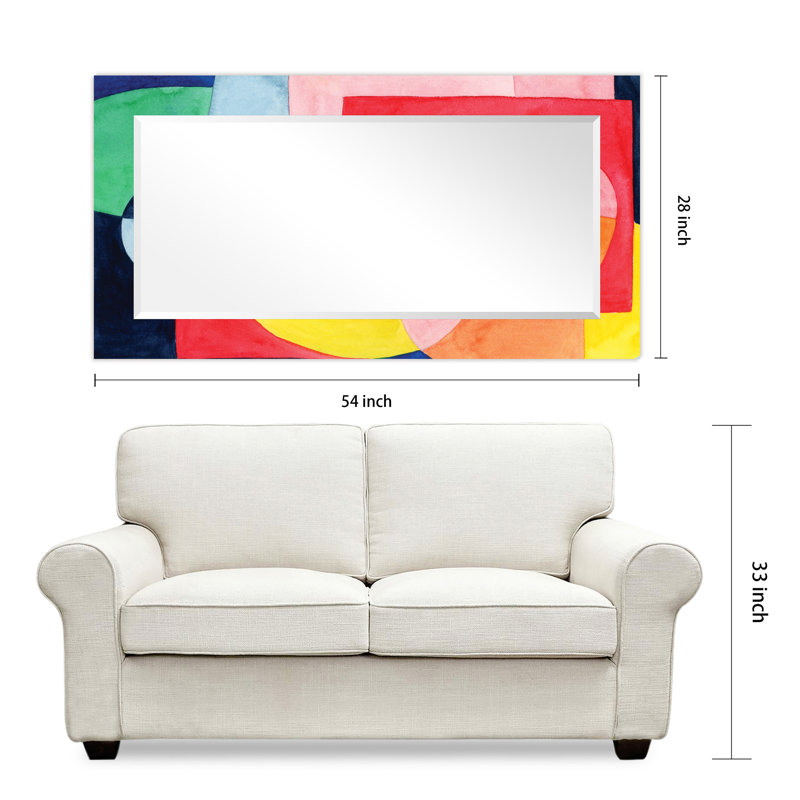 Miroir biseauté Anabia, 54 po x 28 po