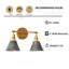 Éclairage pour meuble-lavabo en bronze antique à 2 lumières à intensité variable Bianco Modern Classic-1836690167