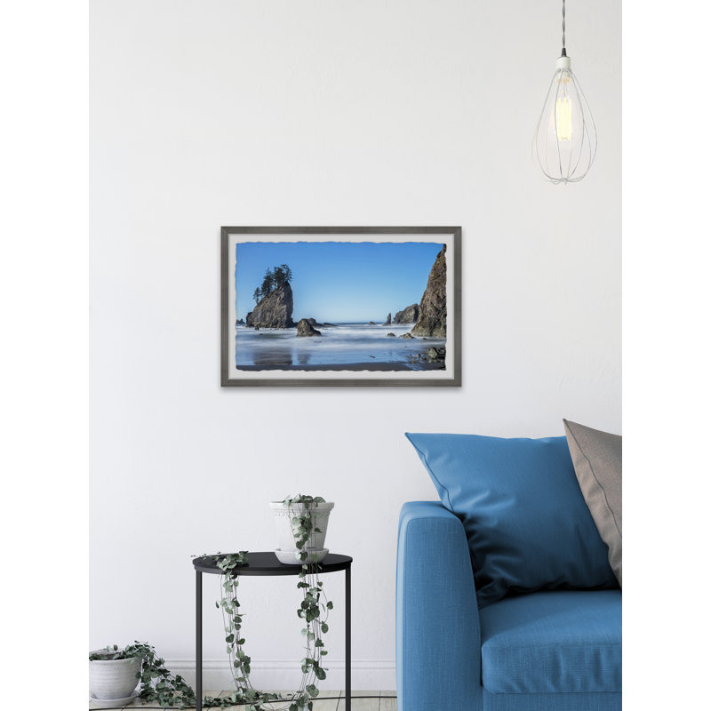 Pacific Coastline - Single Picture Frame Painting, 20 cm H x 30 cm W x 3.81 cm D