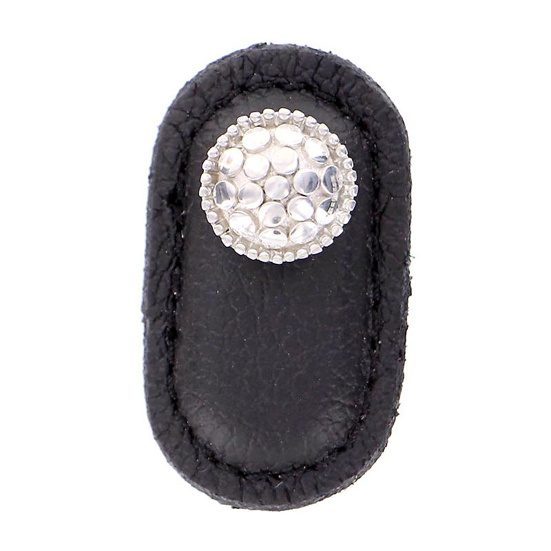 Tiziano Novelty Knob, Polished Nickel, Black