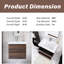 Meuble-lavabo simple 24 po avec plateau en résine intégré 24 po-645627737