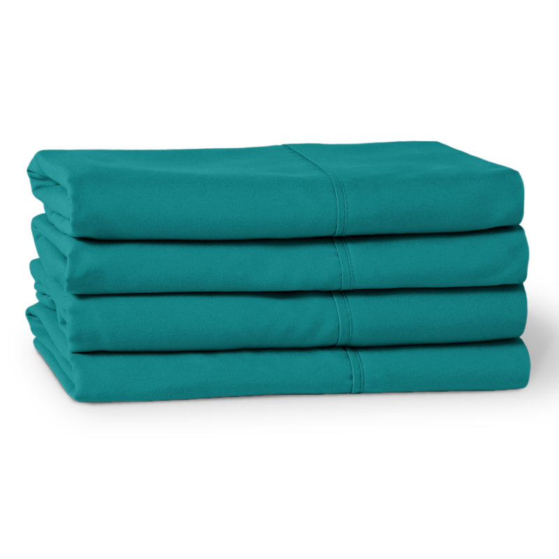Ultra-Soft Microfiber Pillowcase, Emerald, 4 King Pillowcases