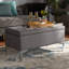 Polyester Upholstered Storage Bench-238857752
