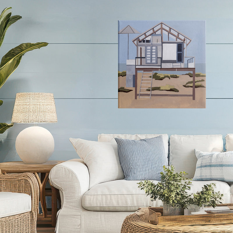 Toile de cabine Silent Shores, conception par Melissa Wang, H 24 po x l 24 po