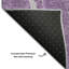Tapis lilas Cerrito AMF524 lavable à la machine de qualité supérieure-103957788