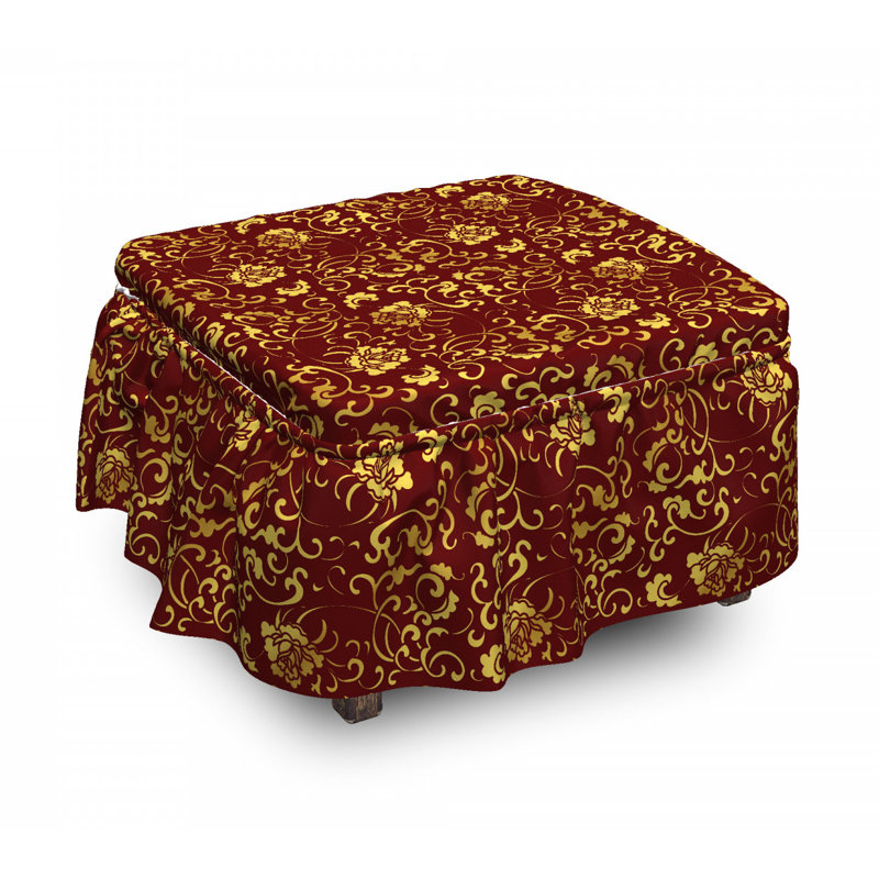 Housse pour repose-pieds antique oriental