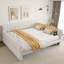 Lit plateforme rembourré King Size avec ports USB