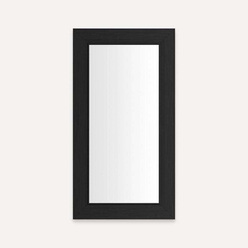 Main Line Vanity Mirror, 30'' x 16'', Brushed Black