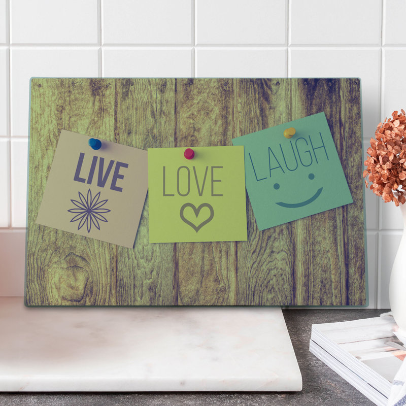 Multicolore planche à découper Ambesonne Live Laugh Love
