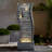 Weather Resistant Wall Base Fountain with Light
