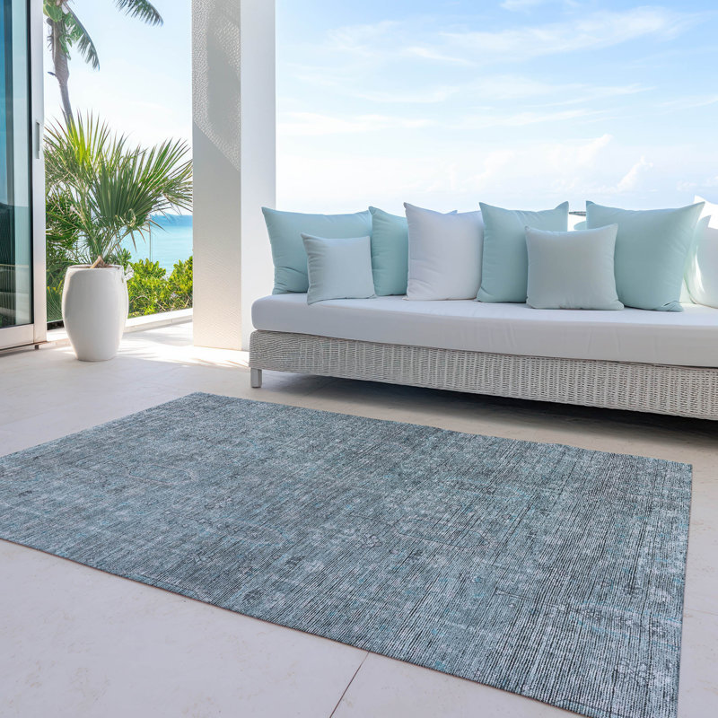 Lummus Southwestern Indoor / Outdoor Rug, Rectangle 8' x 10'