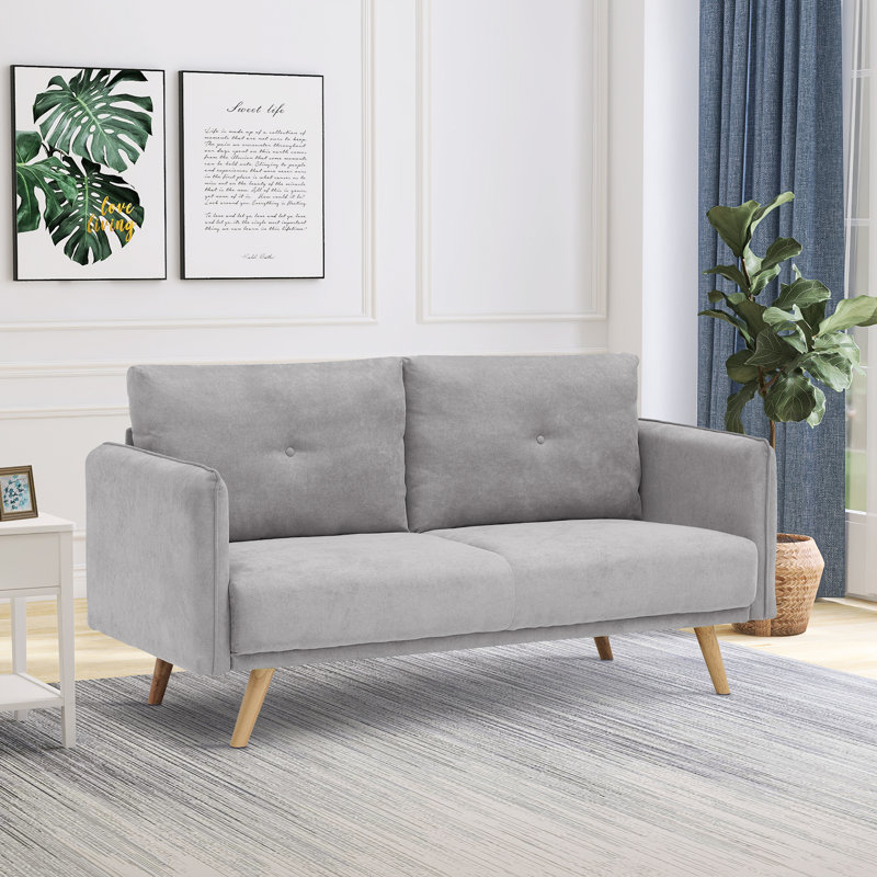 Causeuse Islandais Fresh Tone, 100% polyester gris