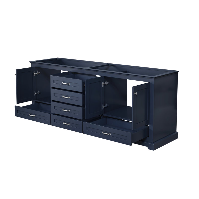 Dukes 80 in W x 22 in D Double Bath Vanity, Navy Blue