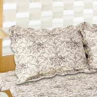 Cotton Blend Damask Sham Set