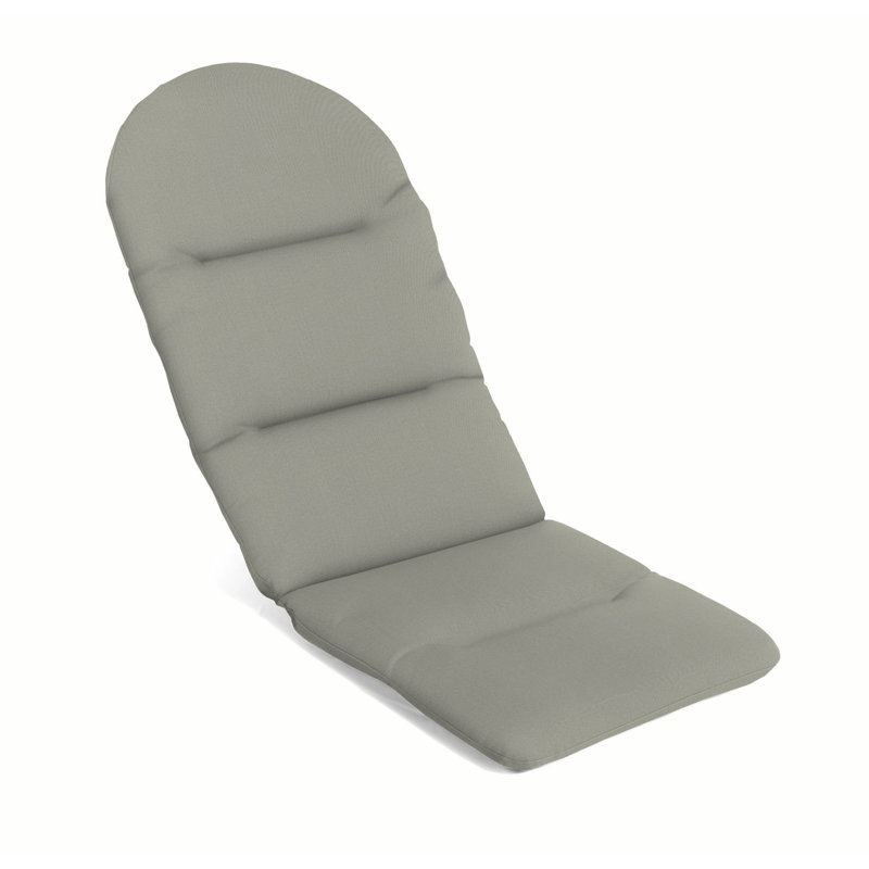 Arns Sunbrella Outdoor 49" Adirondack Chair Cushion, Spectrum Dove Sunbrella