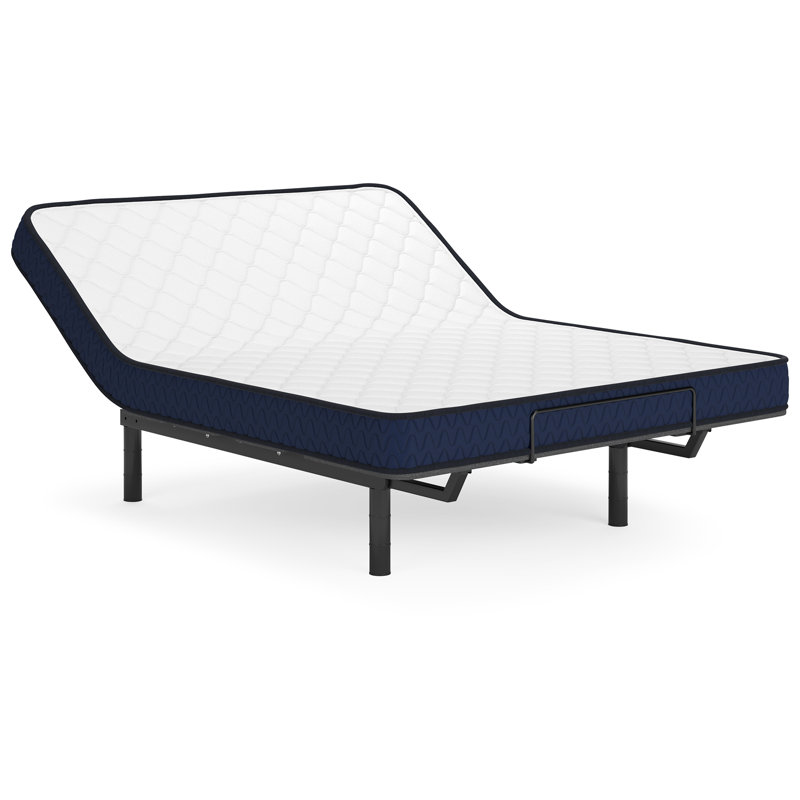 Full Size White Firm Foam Mattress with Quilted Cover