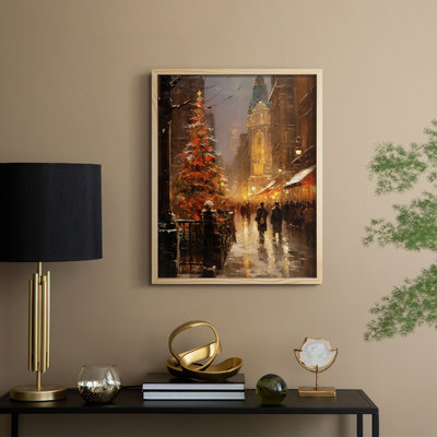 Christmas Holiday Art DCCXXVI Framed Print - Solid Wood