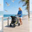 Poussette robuste pour grands chiens, chats, tout-terrain, roues, entrée double, facile