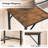 Table With Charging Station, Rectangular Pub Table, High Top Coffee Table, Counter Bar Height Table, Narrow Long Dining Table, 35.4" L X 15.7" W X 35.6" H, Black-80210600