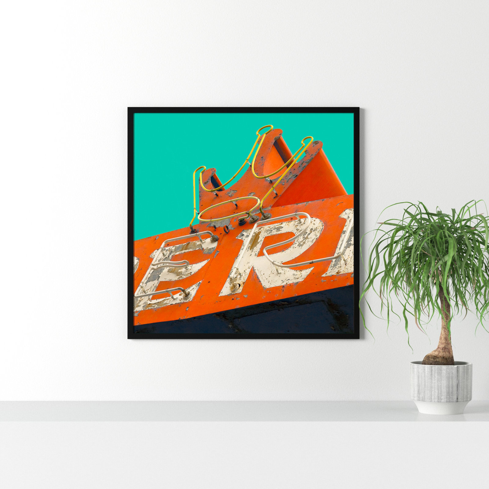 Eria by Robert Cadloff, Black, 34.25" H x 34.25" W x 0.88" D