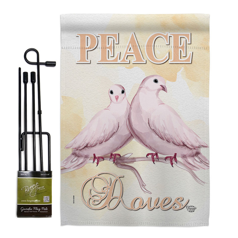 Double Sided 18.5'' H x 13'' W Polyester Flag Set