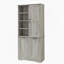 Armoire de rangement pour salle de bain avec tablette réglable, armoire autoportante avec panier à linge inclinable-791071716