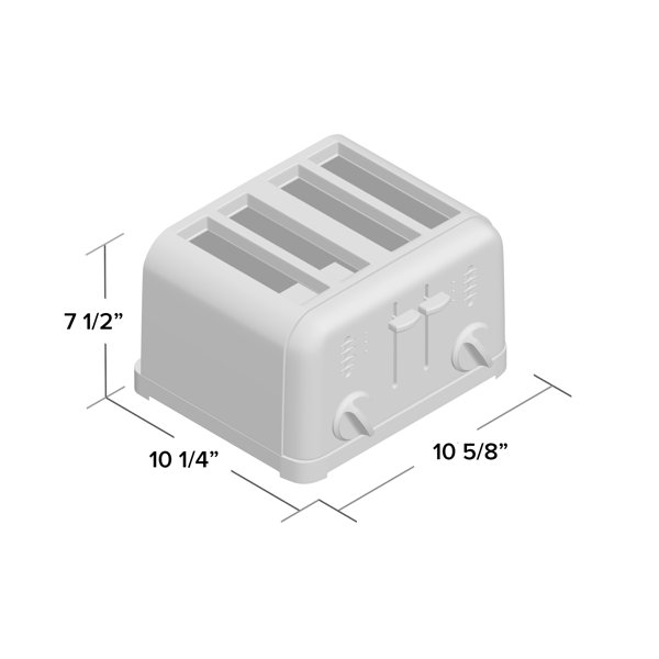 Cuisinart - 4-Slice Metal Classic Toaster (White)