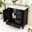 30-inch Bathroom Vanity Set with Ceramic Sink, Storage Cabinet and 3 Drawers-1817015567