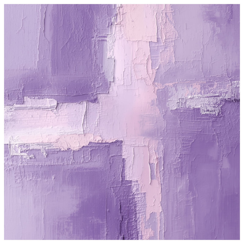 Housses de couette texturées à motif abstrait mauve, Grand lit