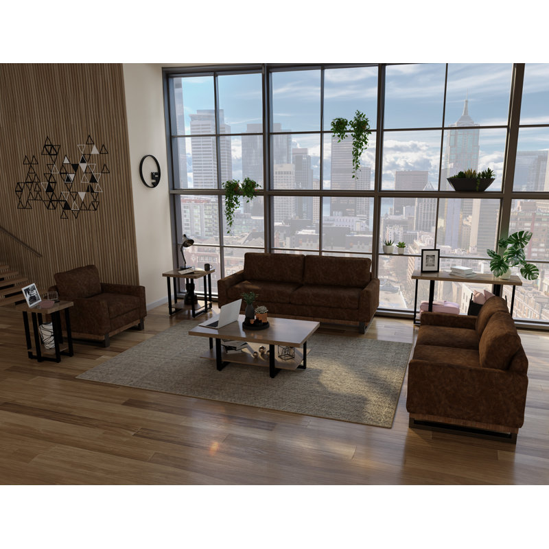 Fauteuil Marqueese, Similicuir hickory