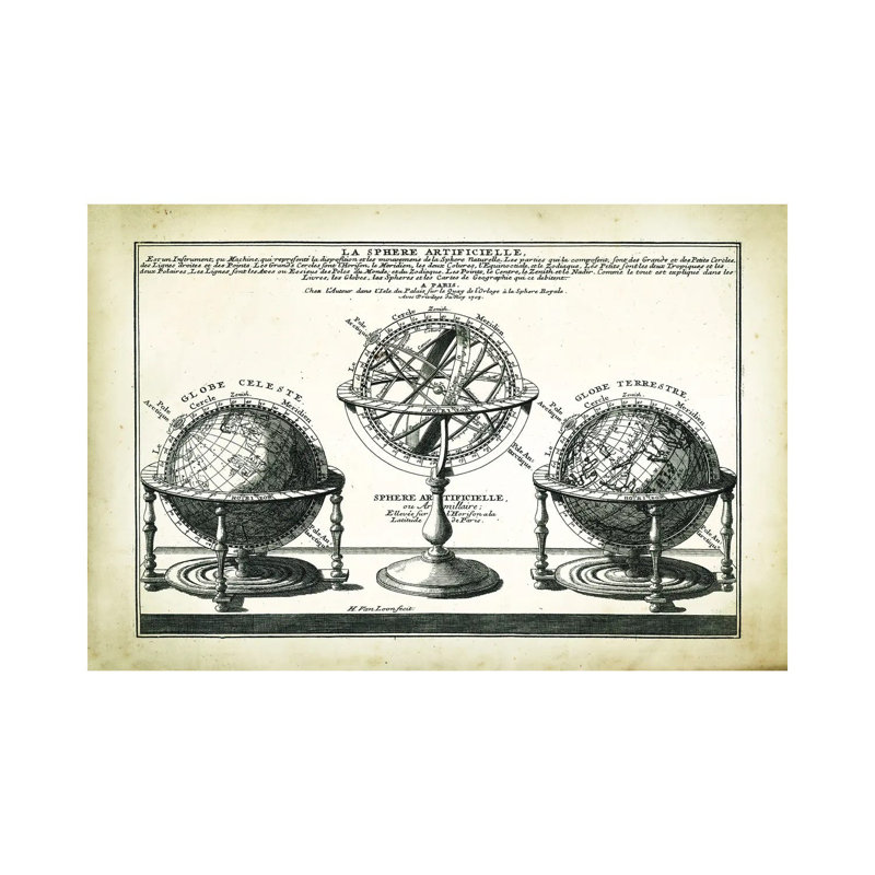 La Sphere by PatentPrintStore - Wrapped Canvas Print, 20.32 cm H x 30.48 cm W