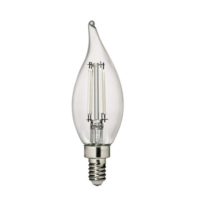 Visual Comfort & Co. LED Flame Tip 4W Warm White E12 Candelabra base Clear Edison Style light bulb