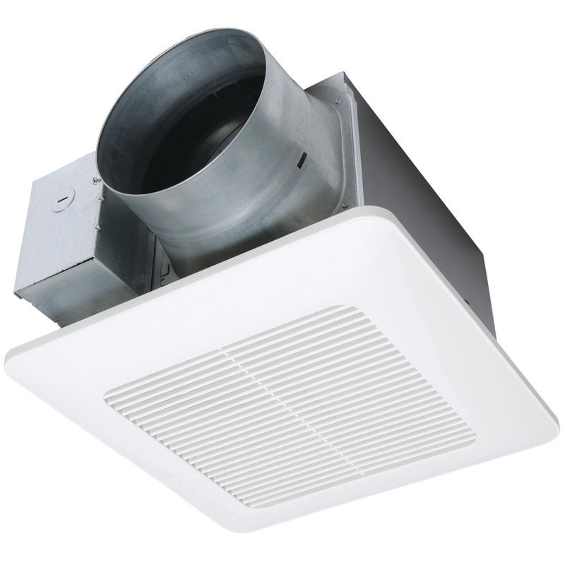 WhisperCeiling DC Fan with Pick-A-Flow Speed Selector 110/130 or 150 CFM and Flex-Z-Fast Installation Bracket