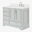 Ensemble de meuble-lavabo simple 43 po avec plateau Abshire-93359404
