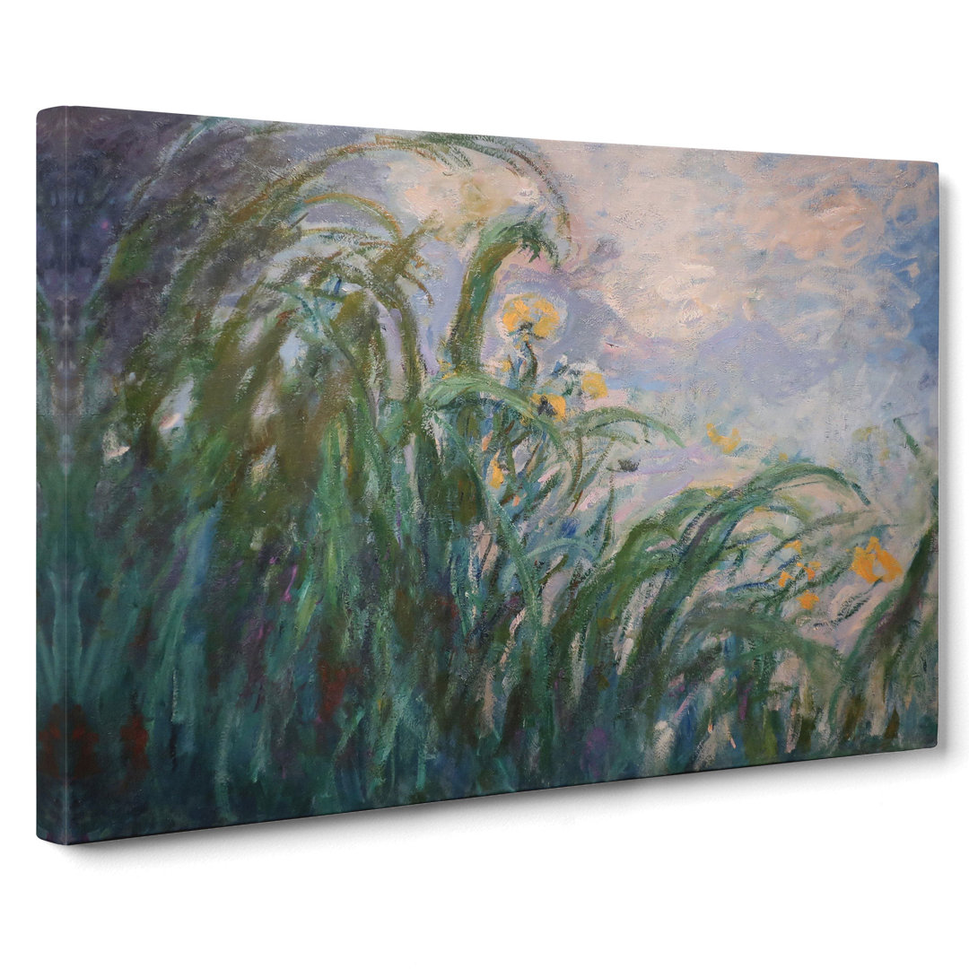 The Yellow Irises by Claude Monet - Wrapped Canvas