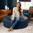 Latitude Run® Candler Round Couch Ottoman – Oversized Giant Coffee Table & Foot Rest, 44”-2129870364