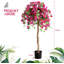 135cm Faux Flowering Tree in Pot