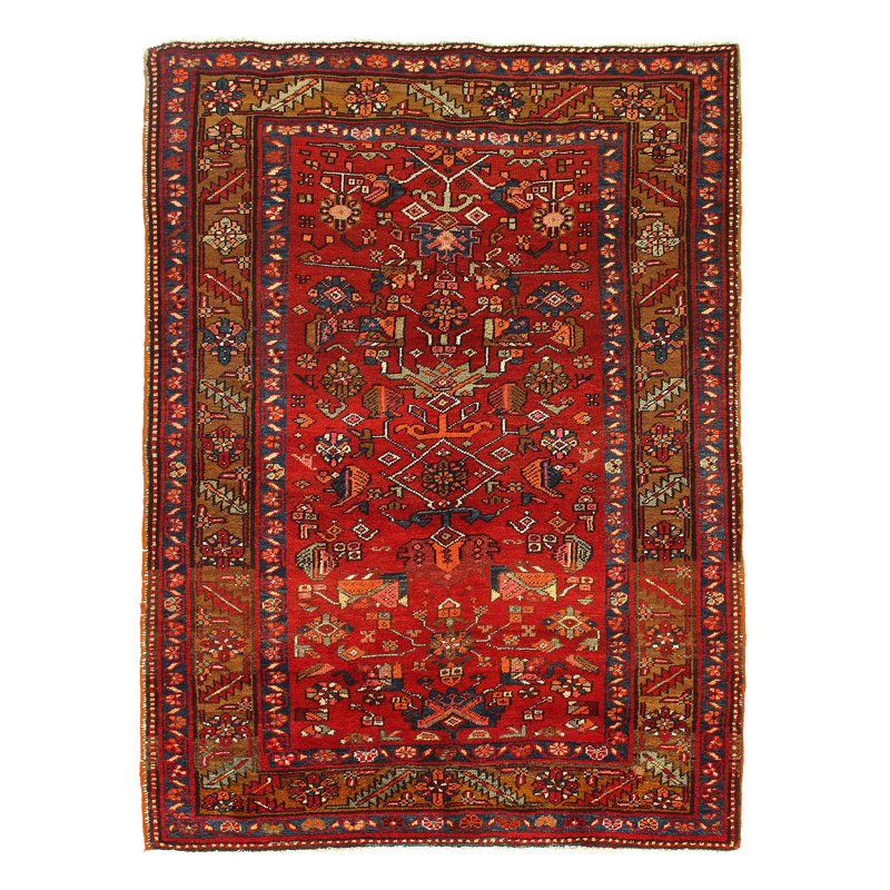 One-of-a-Kind Rectangle 4'8" X 6'4" Hand Knotted Area Rug