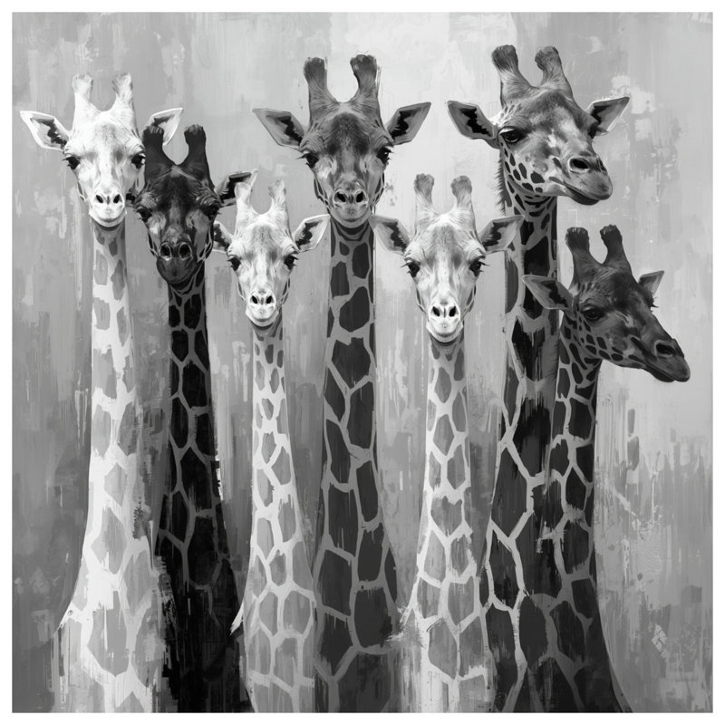 Édredon monochrome girafe, Grand lit