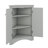 Triangle Corner Cabinet Featuring Adjustable Shelves And Stylish Doors-1284627085