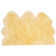 Solid Colour Sheepskin Area Rug