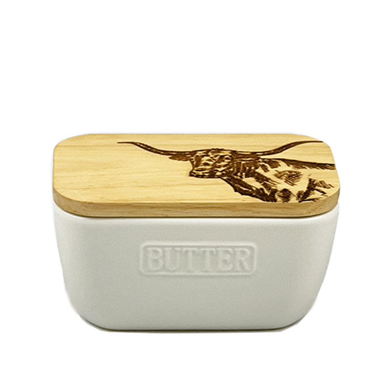 Ceramic Food Storage Container, White