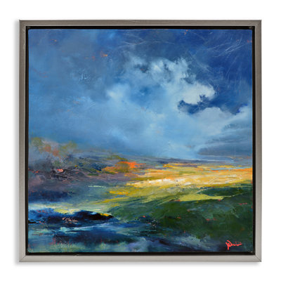 «Stormy Abstract Landscape», art mural sur toile flottante par Patrick Dennis