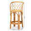 Tabouret de comptoir moderne et contemporain en rotin naturel